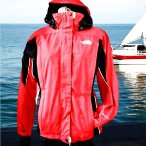 The North Face Red HYVENT Shell Jacket Hood